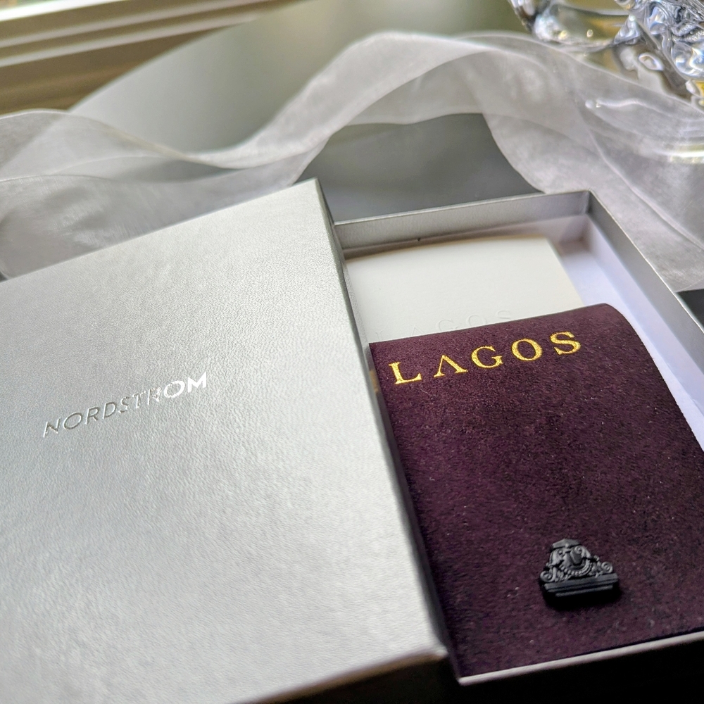 LAGOS 925 Silver Caviar Beaded Bracelet with LAGOS Pouch/Jewelry Cloth NEW!💖 - Picture 6 of 6